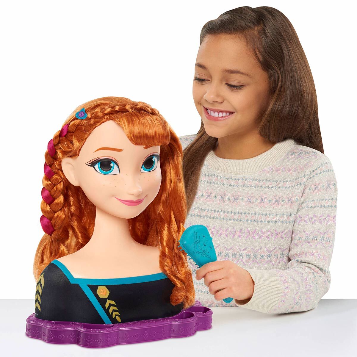 Boneca Cabeça Busto Frozen 2 Anna Disney + Maquiagem em Promoção na  Americanas