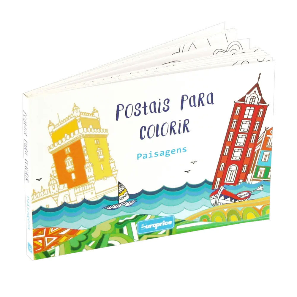 Postais para Colorir - Mandalas - Europrice