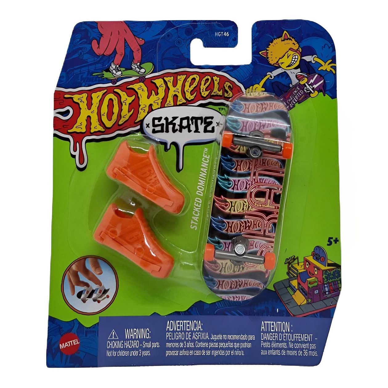 Skate Dedo Hot Wheels C/ Tênis + Pista Fingerboard Original