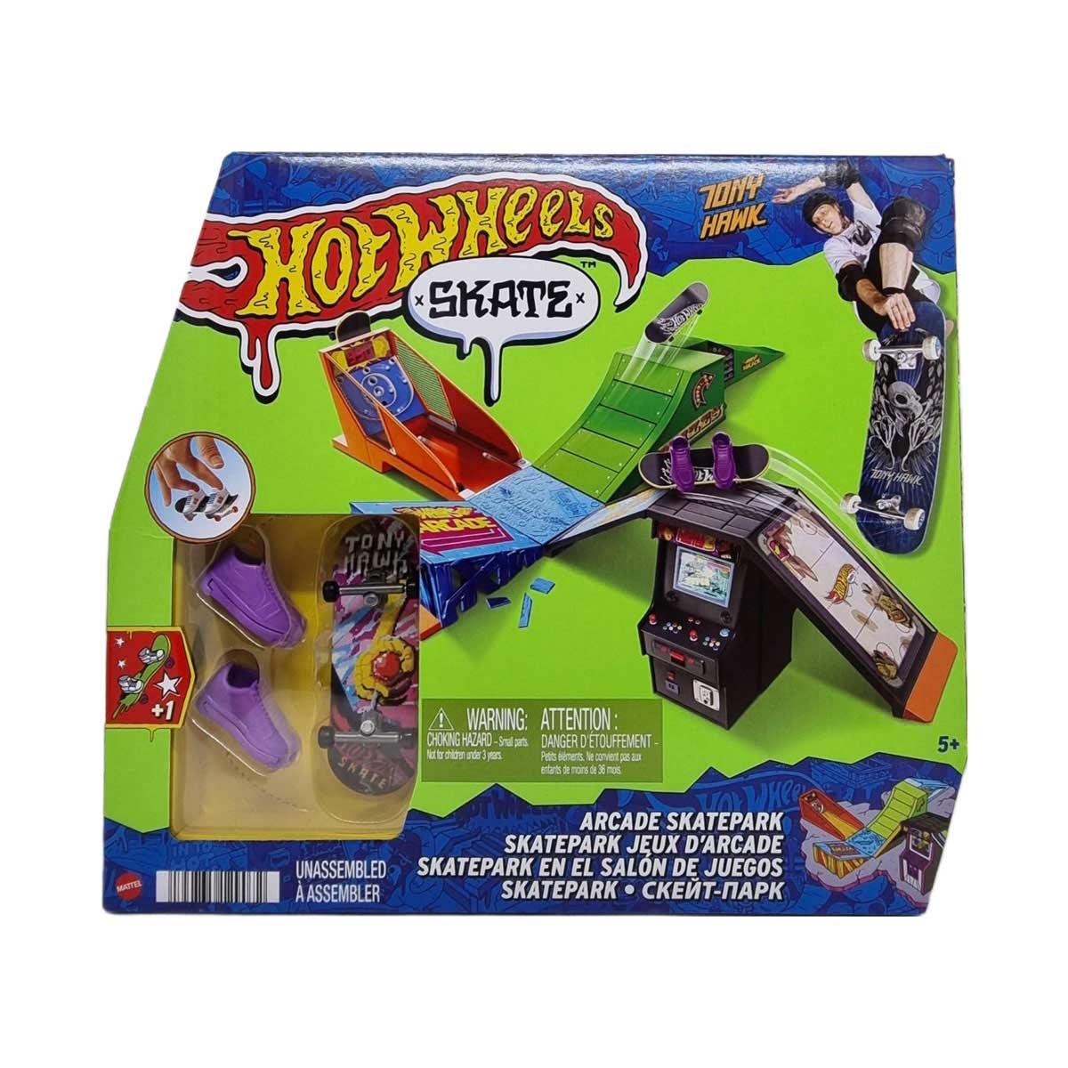 Hot Wheels Skate de Dedo Arcade Skatepark Tony Hawk - HGT91 HMJ98