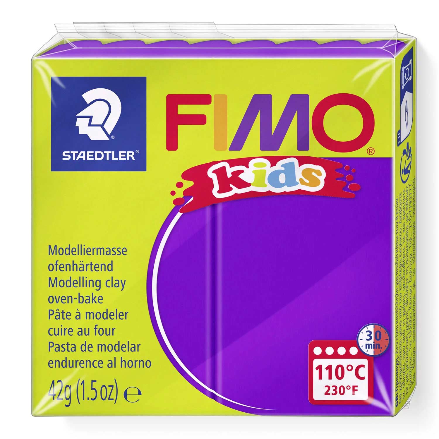 Pasta De Modelar Fimo Kids 6 Lilas 42g - Americana